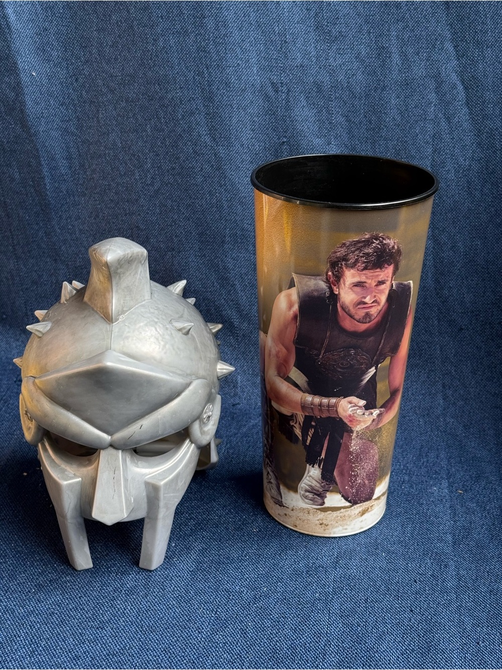 Gladiator II Movie Theater Collectible Cup with Gladiator Helmet Lid Topper